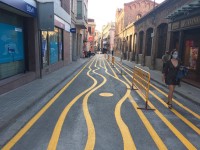 L'ampliació del pas de vianants a la cruïlla entre la Carretera de Vic i el carrer Infants es farà aquesta nit