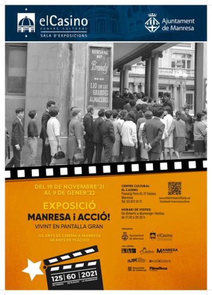 Divendres s&#39;estrena al Casino l&#39;exposició “Manresa i acció! Vivint en pantalla gran!” - Ajuntament de Manresa
