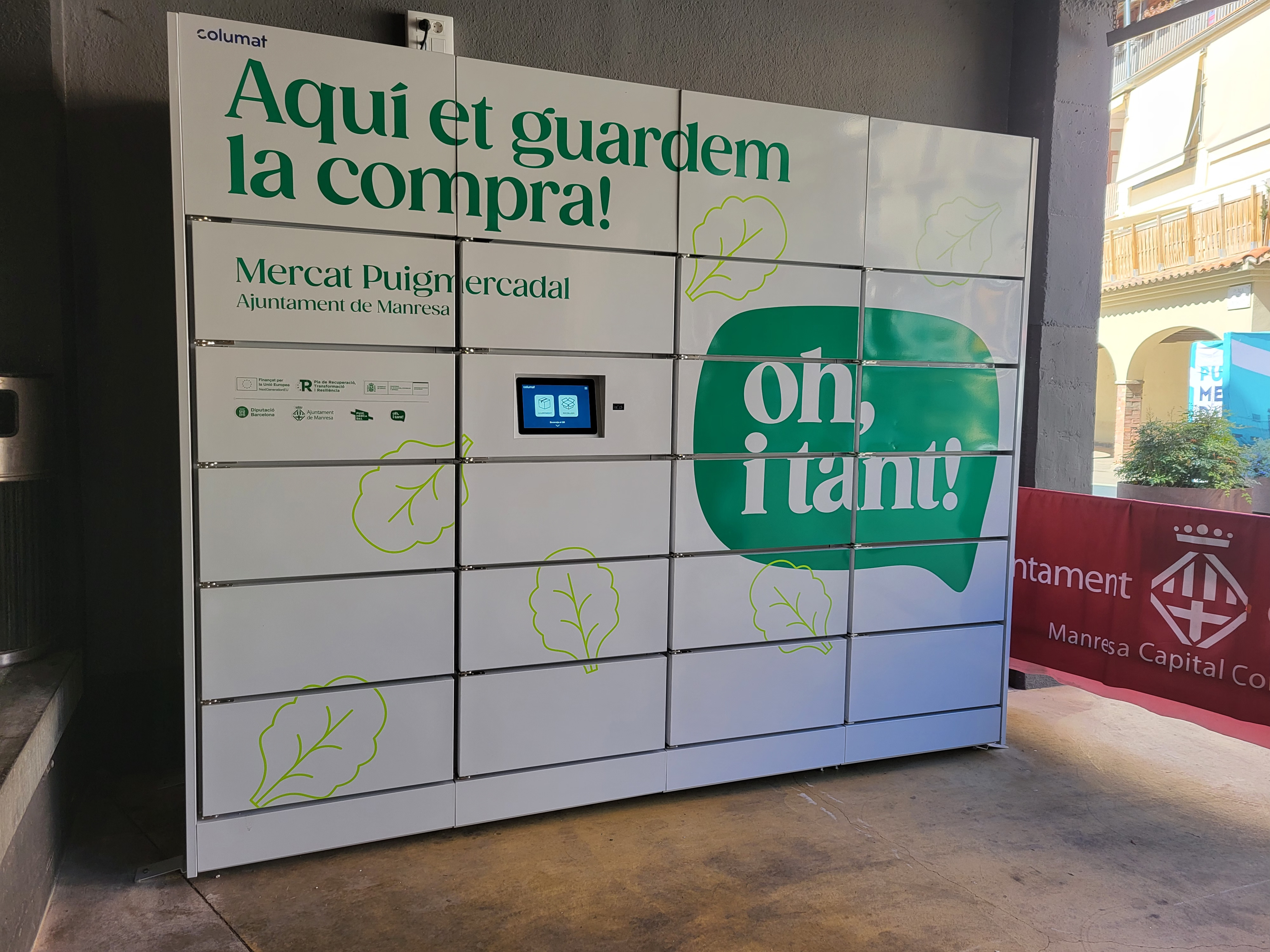 El Mercat Puigmercadal posa en funcionament un servei de recollida de comandes basat en armaris refrigerants automatitzats 